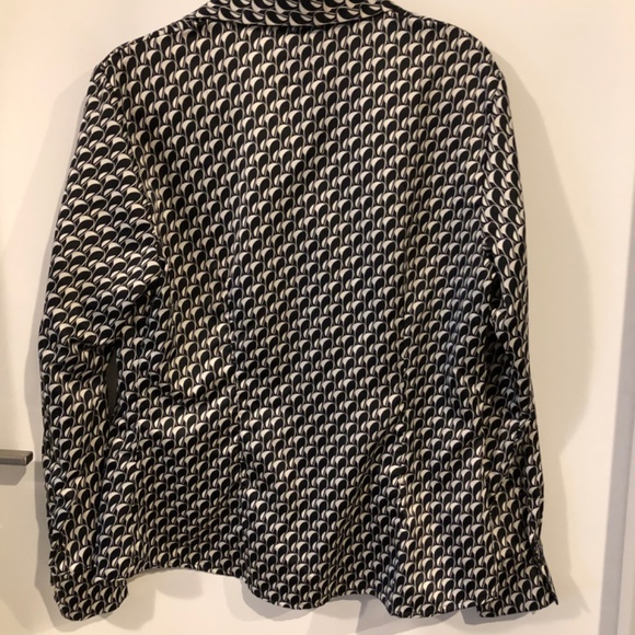 H&M black and white print blouse - Picture 3 of 4